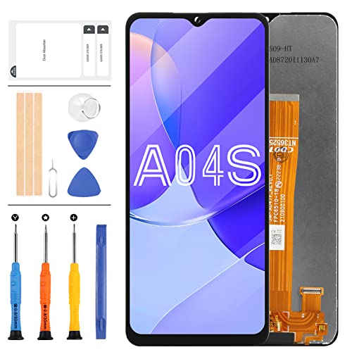 LCD-Bildschirm Ersatz für Samsung Galaxy A04S 2022 SM-A047 SM-A047F LCD-Display Touchscreen Digitizer Montage Reparaturteile Kit (Schwarz) von LADYSON