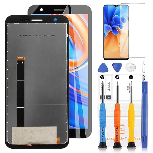 LCD-Bildschirm für Blackview BV4900 / BV5100 / BV4900 PRO Ersatz für Blackview BV4900 LCD Display Touchscreen Digitizer Assembly Reparaturteile mit Werkzeugen Schwarz von LADYSON