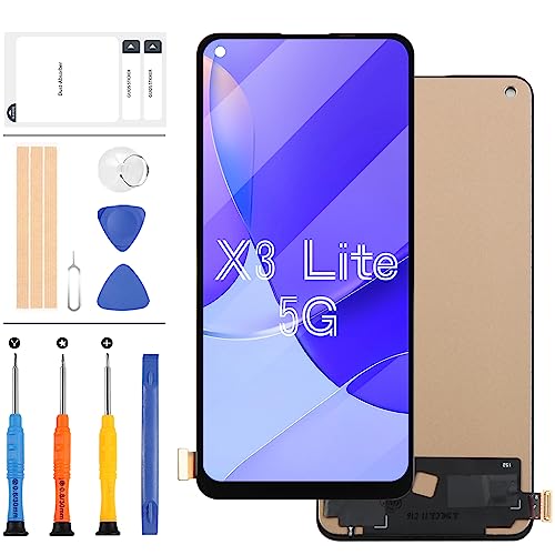 LCD-Bildschirm für Oppo Find X3 Lite 5G / Reno5 5G CPH2145 Display LCD Touch Screen Digitizer Ersatz Montage Reparatur Teile Kit mit Werkzeug (Unterstützt keine Fingerabdrücke) von LADYSON