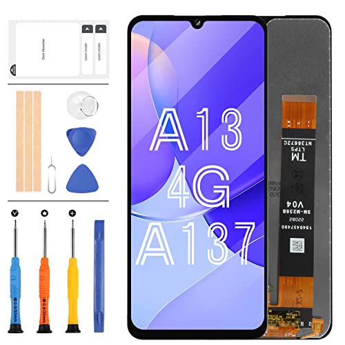 Ersatz-LCD-Bildschirm für Samsung Galaxy A13 SM-A137 SM-A137F SM-A137F/DSN, LCD-Display, Touchscreen, Digitizer, Montage-Reparaturteil-Set (Nicht passend für A13 5G) von LADYSON