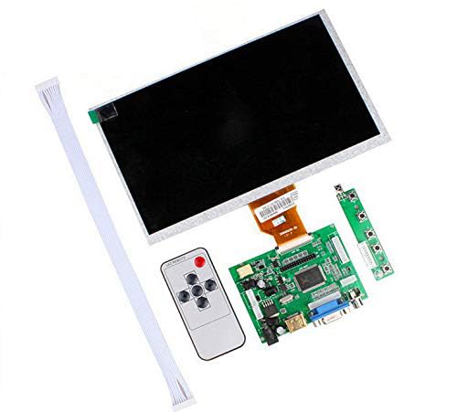 LCD-Monitor AT090TN10 TFT-LCD-Display für Raspberry Pi HDMI/VGA Digital LCD Eingangstreiberplatine (ohne Touchscreen) von LADYSON