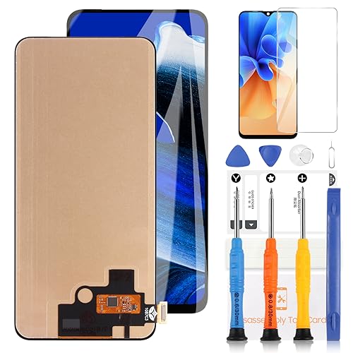 TFT-LCD-Bildschirm für Oppo K3 / Reno2 Z / Reno2 F/Realme X Display Touchscreen Digitalisierer Montage Reparaturteile CPH1955 PCGM00 CPH1989 LCD Display mit Werkzeugen (schwarz) von LADYSON