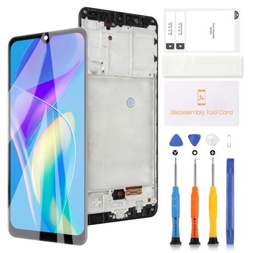 TFT LCD Bildschirm für Samsung Galaxy A31 A315 Bildschirm Ersatz für Samsung A31 SM-A315F SM-A315F/DS A315G/DS LCD Display Touch Panel Digitizer Assembly Kits mit Werkzeugen (Schwarz mit Rahmen) von LADYSON