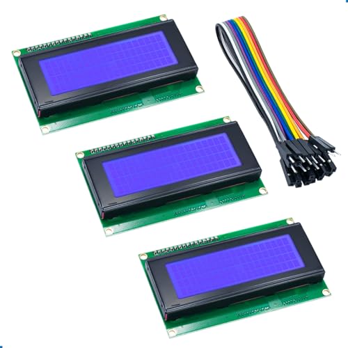LAFVIN 3pcs 2004 I2C IIC LCD Display Screen Module with Interface Adapter Blue Backlight for Arduino Raspberry Pi von LAFVIN