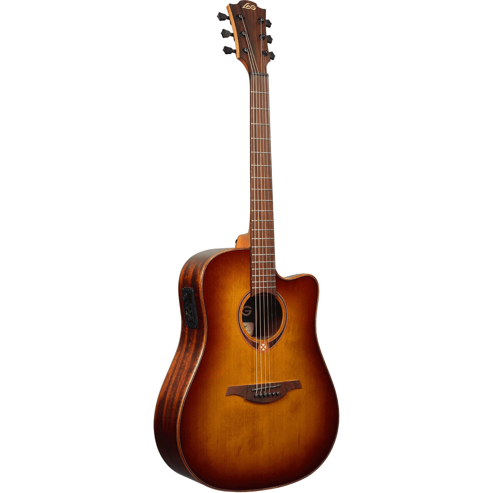 (B-Ware) LAG Guitars Tramontane 118 T118DCE-BRS Brown Shadow Electro-Acoustic Guitar von LAG Guitars