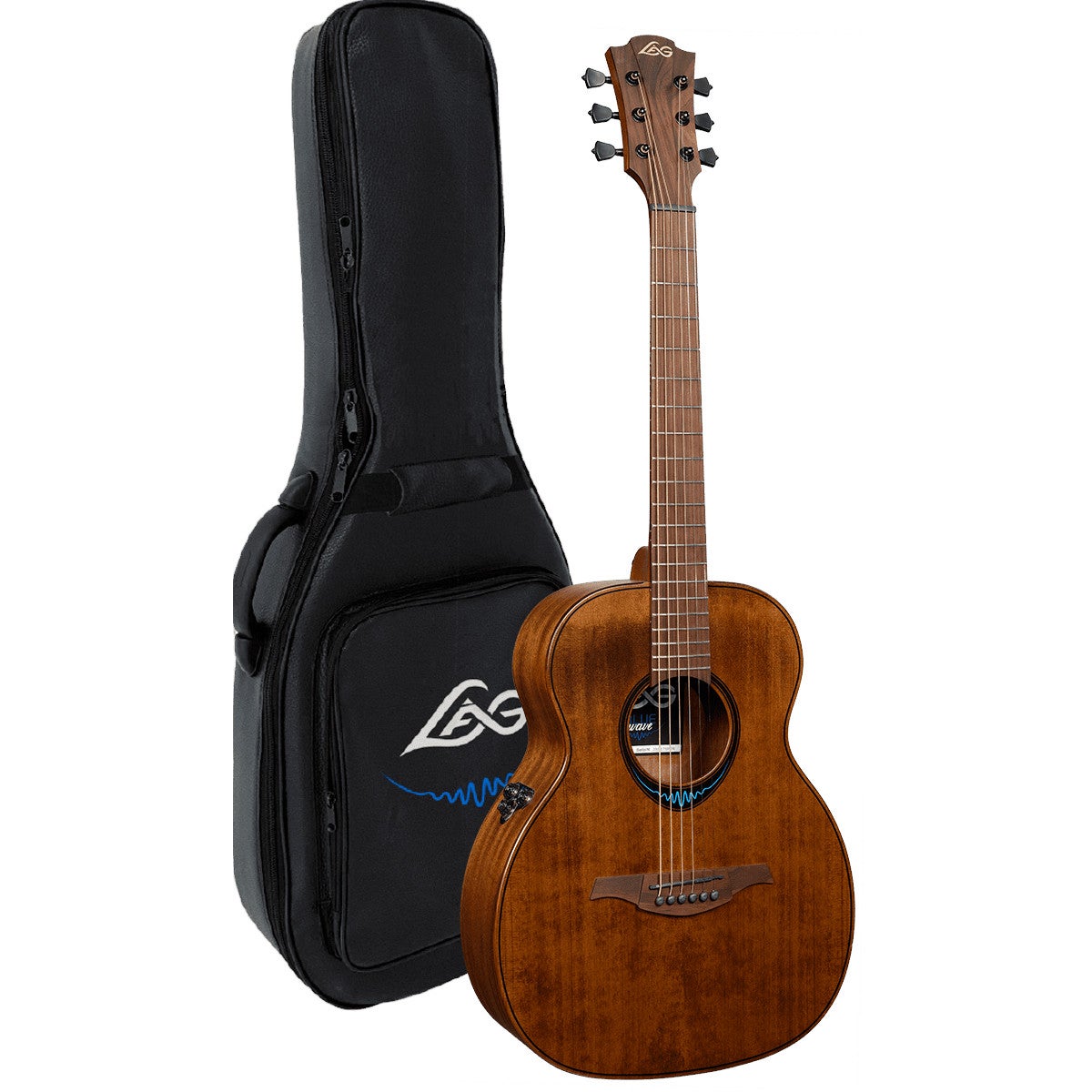LAG Guitars BlueWave 1 TBW1TE-BRW Electro-Acoustic Guitar with Effects + Bluetooth LAG Guitars BlueWave 1 TBW1TE-BRW Electro-Acoustic Guitar with Effects + Bluetooth von LAG Guitars