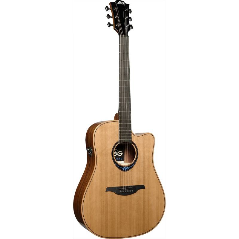 LAG Guitars BlueWave 2 TBW2DCE Dreadnought Electro-Acoustic Guitar with Built-In Effects and Bluetooth von LAG Guitars