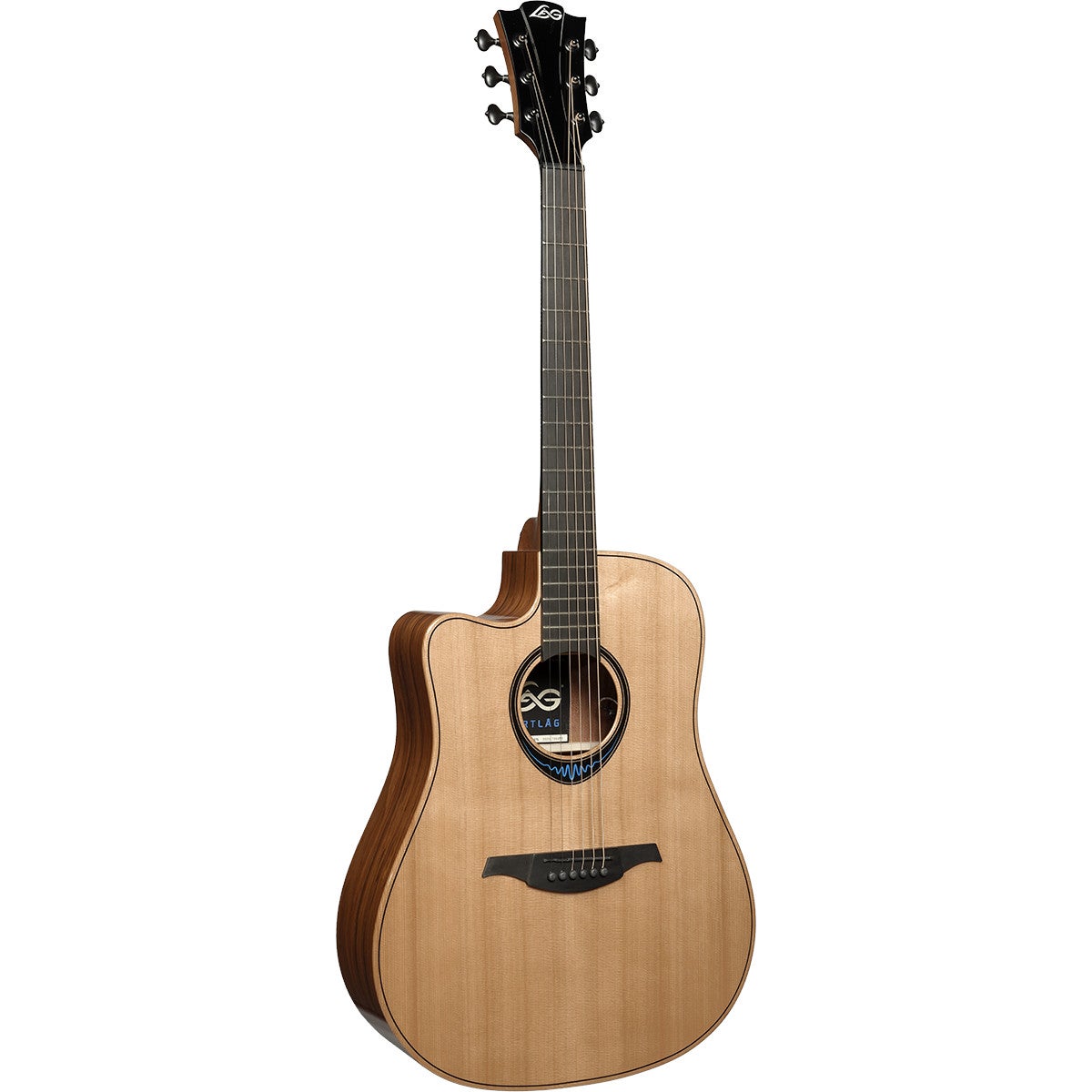 LAG Guitars BlueWave 2 TLBW2DCE Dreadnought Left-Handed Electro-Acoustic Guitar with Built-In Effects and Bluetooth LAG Guitars BlueWave 2 TLBW2DCE Dreadnought Left-Handed Electro-Acoustic Guitar with Built-In Effects and Bluetooth von LAG Guitars