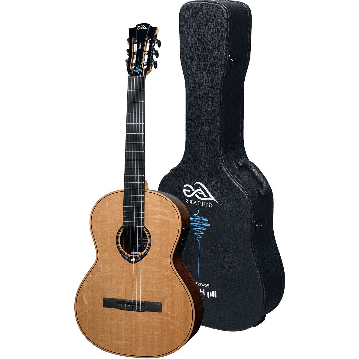 LAG Guitars Classic HyVibe 30 CLHV30E Electro-Acoustic Classical Guitar with Built-In Effects and Bluetooth LAG Guitars Classic HyVibe 30 CLHV30E Electro-Acoustic Classical Guitar with Built-In Effects and Bluetooth von LAG Guitars