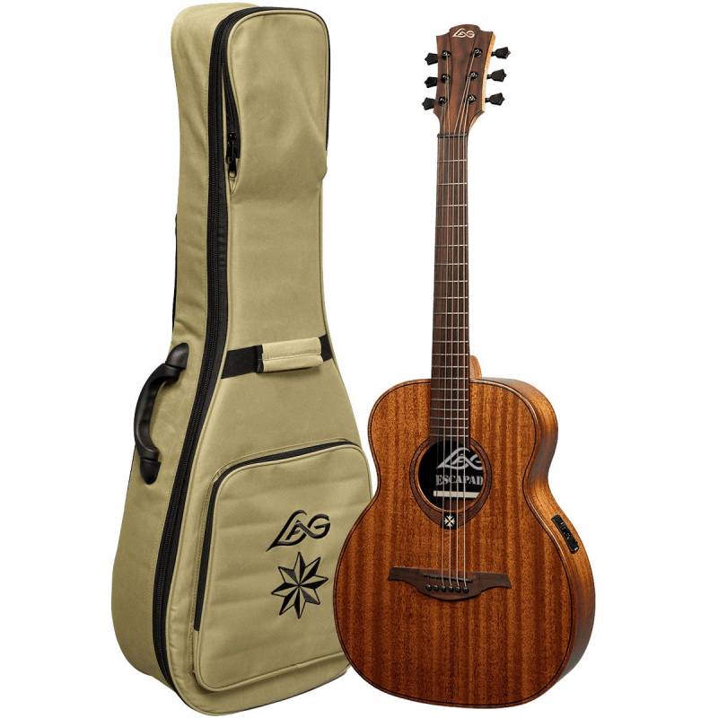 LAG Guitars Escapade ESCAPADE-L-KAE Left-Handed Electro-Acoustic Guitar with Gig Bag von LAG Guitars