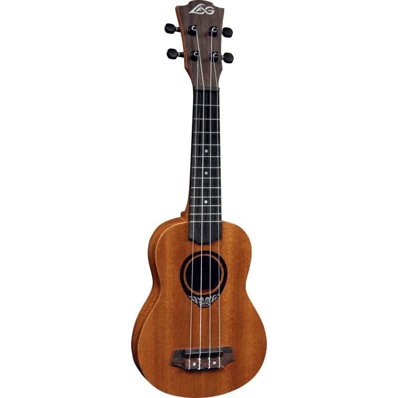 LAG Guitars Tiki Uku 110 TKU110S Thinline Soprano Ukulele with Gig Bag von LAG Guitars