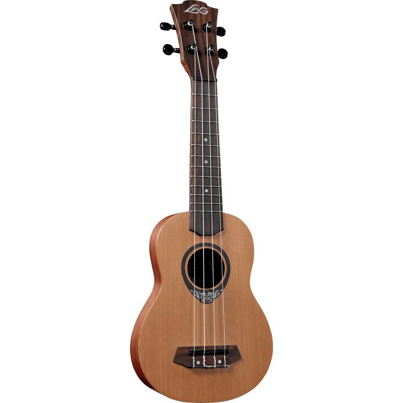 LAG Guitars Tiki Uku 130 TKU130S Thinline Soprano Ukulele with Gig Bag von LAG Guitars