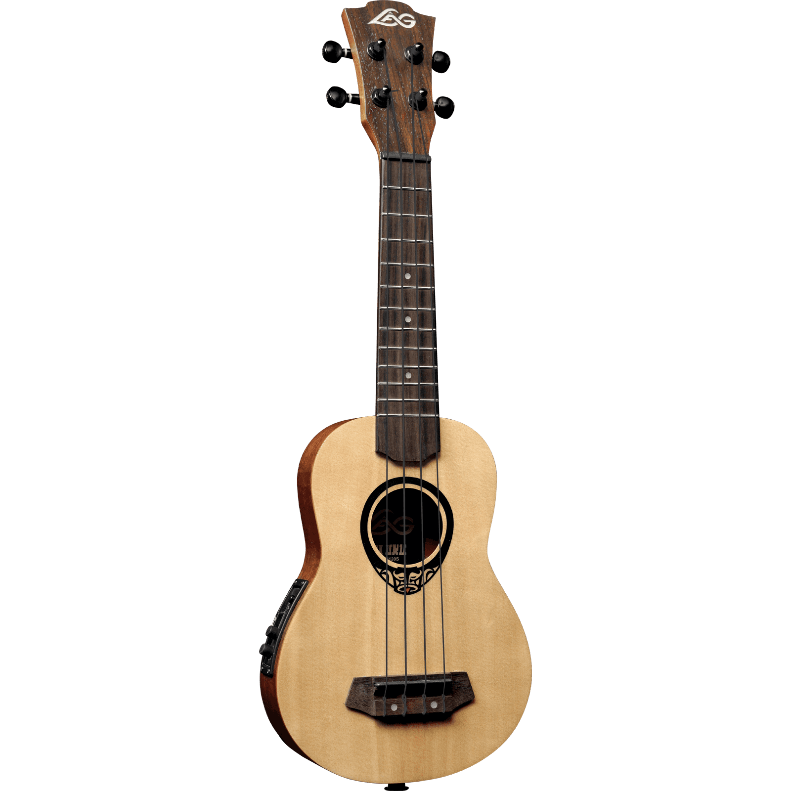 LAG Guitars Tiki Uku 150 TKU150SE Electro-Acoustic Thinline Soprano Ukulele with Gig Bag LAG Guitars Tiki Uku 150 TKU150SE Electro-Acoustic Thinline Soprano Ukulele with Gig Bag von LAG Guitars