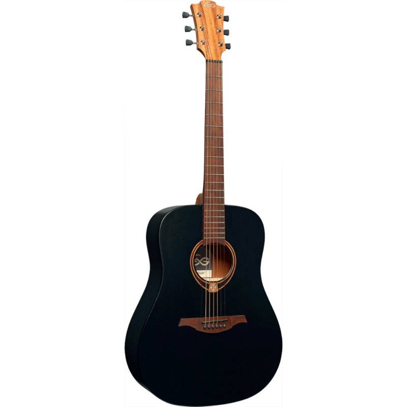 LAG Guitars Tramontane 70 T70D Black Satin Acoustic Guitar von LAG Guitars
