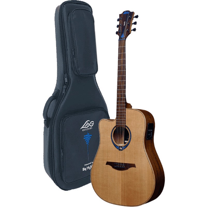 LAG Guitars Tramontane HyVibe 15 TLHV15DCE Electro-Acoustic Guitar with Multi-Effects and Bluetooth LAG Guitars Tramontane HyVibe 15 TLHV15DCE Electro-Acoustic Guitar with Multi-Effects and Bluetooth von LAG Guitars