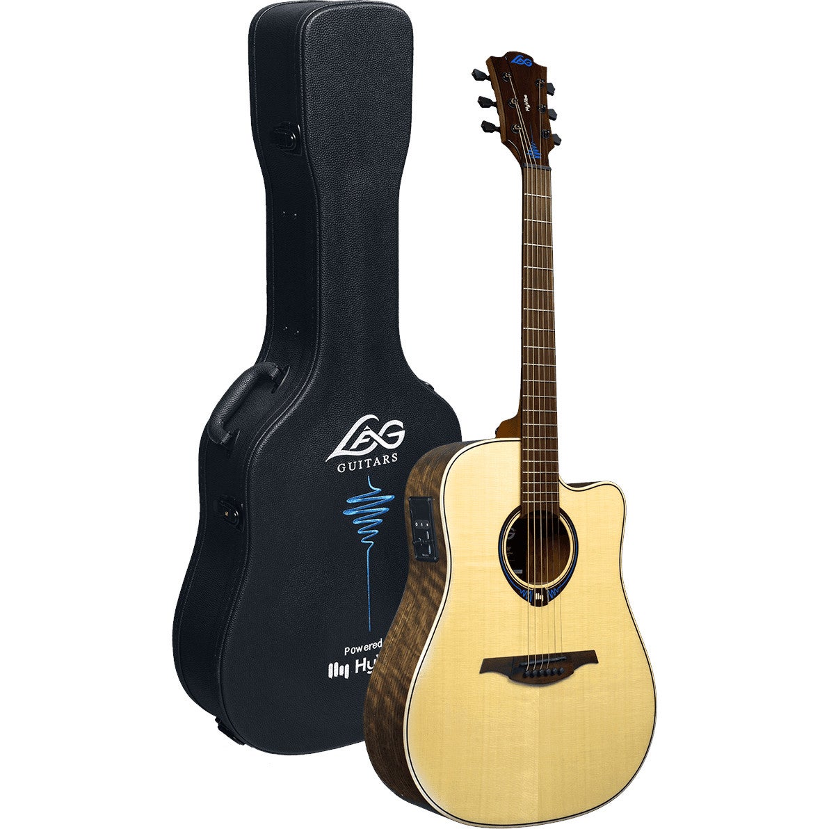 LAG Guitars Tramontane HyVibe 20 THV20DCE Glossy Electro-Acoustic Guitar with Multi-Effects and Bluetooth LAG Guitars Tramontane HyVibe 20 THV20DCE Glossy Electro-Acoustic Guitar with Multi-Effects and Bluetooth von LAG Guitars