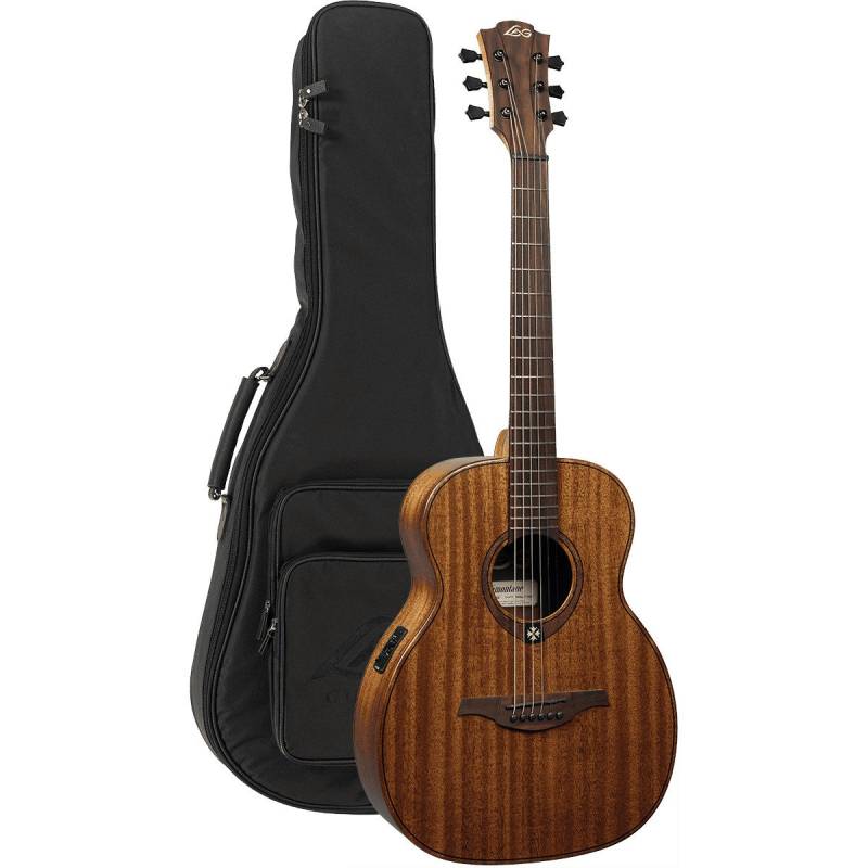 LAG Guitars Tramontane Travel Series Travel-KAE Kyaha Electro Electro-Acoustic Guitar with Gig Bag von LAG Guitars
