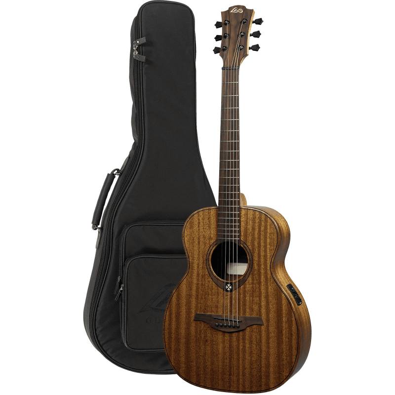 LAG Guitars Tramontane Travel Series Travel-L-KAE Kyaha Electro Electro-Acoustic Guitar with Gig Bag von LAG Guitars