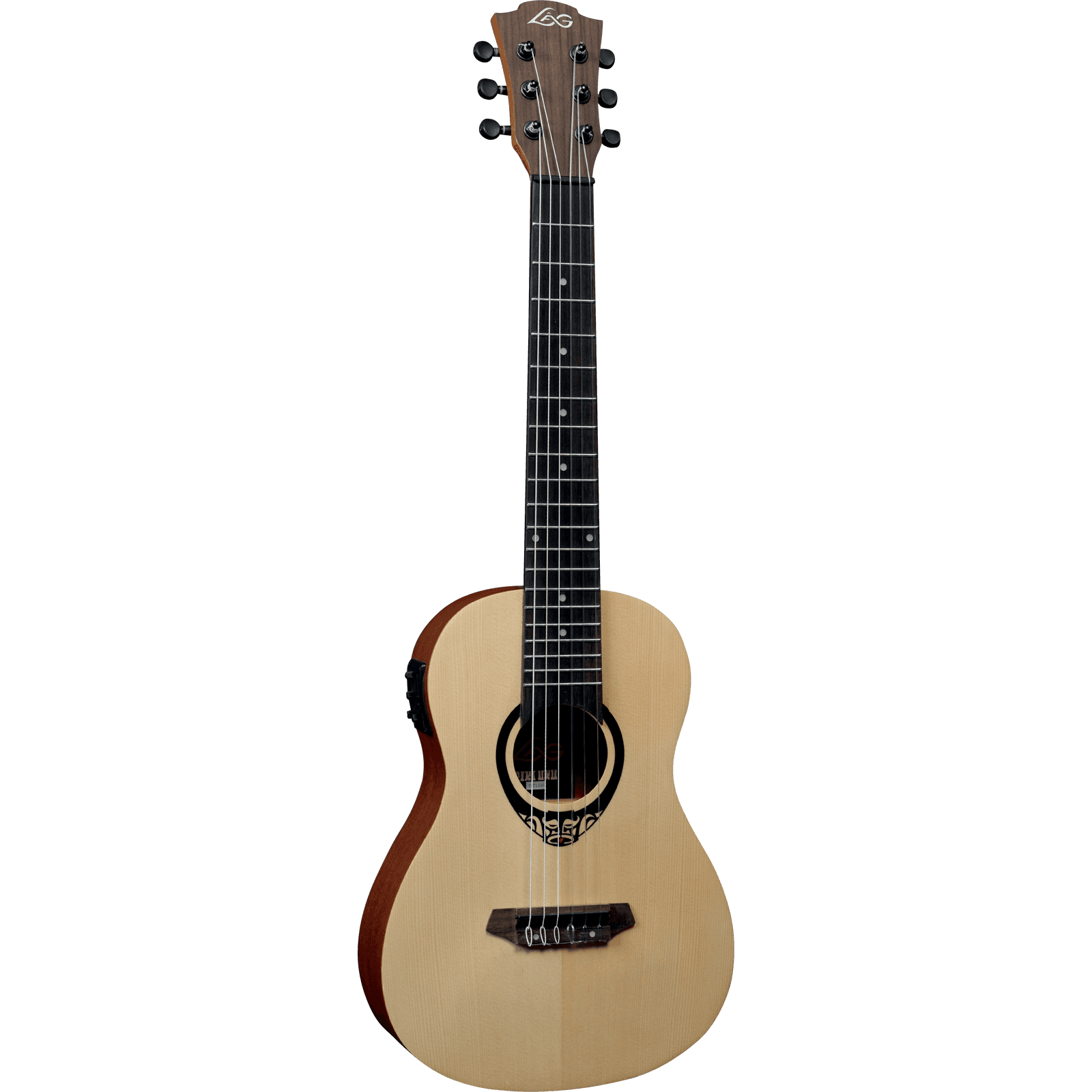 LAG Guitars Travel Tiki 150 TKT150E Tiki Uku Mini Guitar Electro-Acoustic Travel Guitar with Gig Bag LAG Guitars Travel Tiki 150 TKT150E Tiki Uku Mini Guitar Electro-Acoustic Travel Guitar with Gig Bag von LAG Guitars