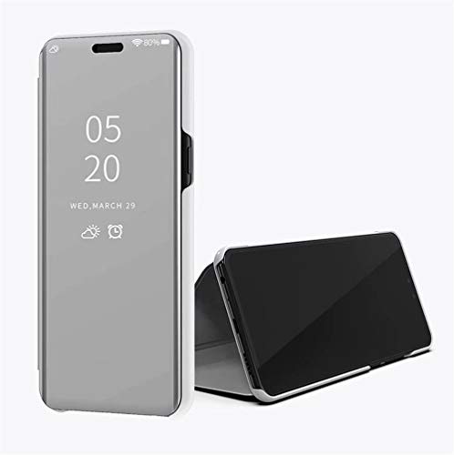 LAGUI Kompatibel für Huawei Y6s 2019 Hülle, Schöne Glitzer GLIP Handyhülle mit Stehfunktion. Silber von LAGUI