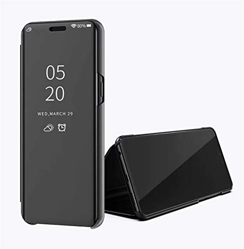 LAGUI Kompatibel für Huawei Y6s 2019 Hülle, Schöne Glitzer GLIP Handyhülle mit Stehfunktion. schwarz von LAGUI