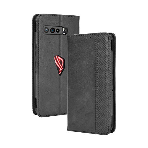 LAGUI Kompatible für Asus ROG Phone 3 ZS661KS Hülle, Leder Flip Case Schutzhülle für Handy mit Kartenfach Stand und Magnet Funktion als Brieftasche, schwarz LAGUI Kompatible für Asus ROG Phone 3 ZS661KS Hülle, Leder Flip Case Schutzhülle für Handy mit Kartenfach Stand und Magnet Funktion als Brieftasche, schwarz von LAGUI