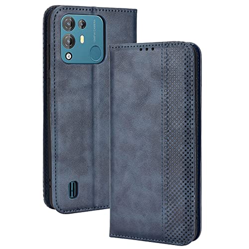 LAGUI Kompatible für Blackview A55 Pro Hülle, Leder Flip Case Schutzhülle für Handy mit Kartenfach Stand und Magnet Funktion als Brieftasche, Blau LAGUI Kompatible für Blackview A55 Pro Hülle, Leder Flip Case Schutzhülle für Handy mit Kartenfach Stand und Magnet Funktion als Brieftasche, Blau von LAGUI