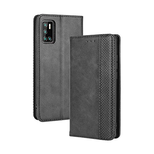 LAGUI Kompatible für Cubot P40 Hülle, Leder Flip Case Schutzhülle für Handy mit Kartenfach Stand und Magnet Funktion als Brieftasche, schwarz LAGUI Kompatible für Cubot P40 Hülle, Leder Flip Case Schutzhülle für Handy mit Kartenfach Stand und Magnet Funktion als Brieftasche, schwarz von LAGUI