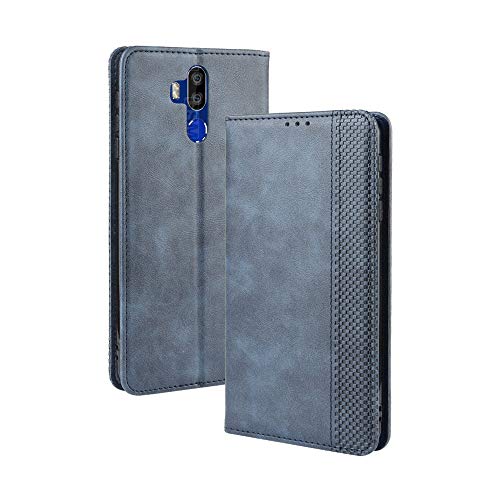 LAGUI Kompatible für Oukitel K9 Hülle, Leder Flip Case Schutzhülle für Handy mit Kartenfach Stand und Magnet Funktion als Brieftasche, Blau von LAGUI