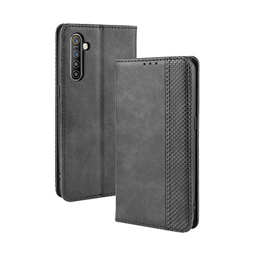 LAGUI Kompatible für Realme X2 Hülle, Leder Flip Case Schutzhülle für Handy mit Kartenfach Stand und Magnet Funktion als Brieftasche, schwarz LAGUI Kompatible für Realme X2 Hülle, Leder Flip Case Schutzhülle für Handy mit Kartenfach Stand und Magnet Funktion als Brieftasche, schwarz von LAGUI