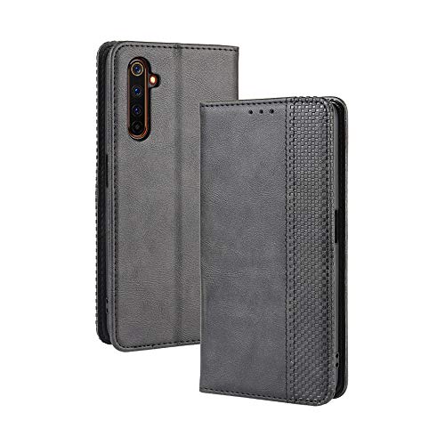 LAGUI Kompatible für Realme X50 Pro 5G Hülle, Leder Flip Case Schutzhülle für Handy mit Kartenfach Stand und Magnet Funktion als Brieftasche, schwarz LAGUI Kompatible für Realme X50 Pro 5G Hülle, Leder Flip Case Schutzhülle für Handy mit Kartenfach Stand und Magnet Funktion als Brieftasche, schwarz von LAGUI