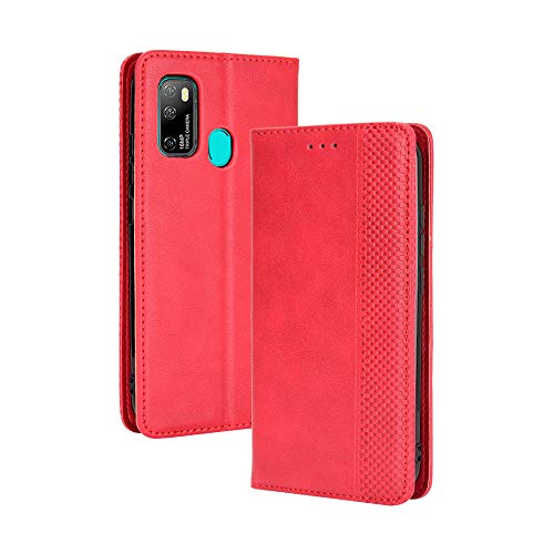 LAGUI Kompatible für Ulefone Note 9P Hülle, Leder Flip Case Schutzhülle für Handy mit Kartenfach Stand und Magnet Funktion als Brieftasche, rot LAGUI Kompatible für Ulefone Note 9P Hülle, Leder Flip Case Schutzhülle für Handy mit Kartenfach Stand und Magnet Funktion als Brieftasche, rot von LAGUI