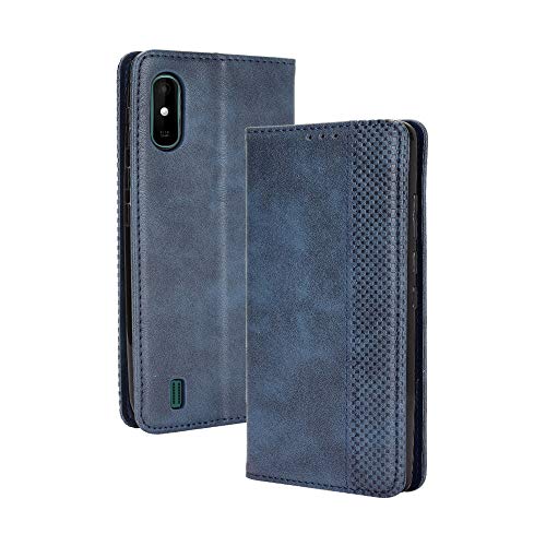 LAGUI Kompatible für Wiko Y81 Hülle, Leder Flip Case Schutzhülle für Handy mit Kartenfach Stand und Magnet Funktion als Brieftasche, Blau LAGUI Kompatible für Wiko Y81 Hülle, Leder Flip Case Schutzhülle für Handy mit Kartenfach Stand und Magnet Funktion als Brieftasche, Blau von LAGUI
