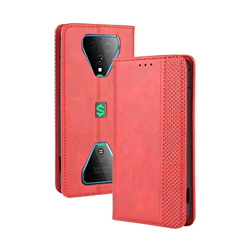 LAGUI Kompatible für Xiaomi Black Shark 3 Hülle, Leder Flip Case Schutzhülle für Handy mit Kartenfach Stand und Magnet Funktion als Brieftasche, rot LAGUI Kompatible für Xiaomi Black Shark 3 Hülle, Leder Flip Case Schutzhülle für Handy mit Kartenfach Stand und Magnet Funktion als Brieftasche, rot von LAGUI