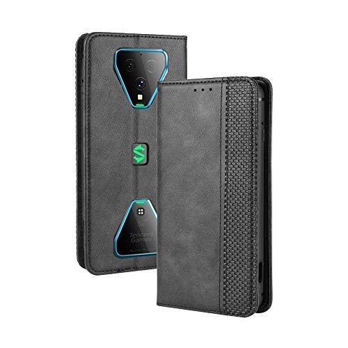 LAGUI Kompatible für Xiaomi Black Shark 3 Hülle, Leder Flip Case Schutzhülle für Handy mit Kartenfach Stand und Magnet Funktion als Brieftasche, schwarz LAGUI Kompatible für Xiaomi Black Shark 3 Hülle, Leder Flip Case Schutzhülle für Handy mit Kartenfach Stand und Magnet Funktion als Brieftasche, schwarz von LAGUI