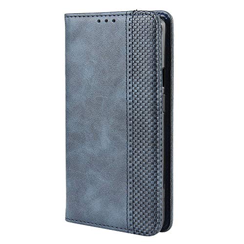 LAGUI Kompatible für Xiaomi Mi Note 10 Pro Hülle, Leder Flip Case Schutzhülle für Handy mit Kartenfach Stand und Magnet Funktion als Brieftasche, Blau von LAGUI