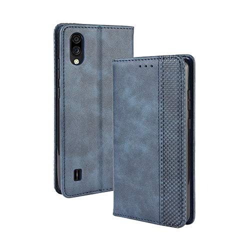 LAGUI Kompatible für ZTE Blade A5 2020 Hülle, Leder Flip Case Schutzhülle für Handy mit Kartenfach Stand und Magnet Funktion als Brieftasche, Blau von LAGUI