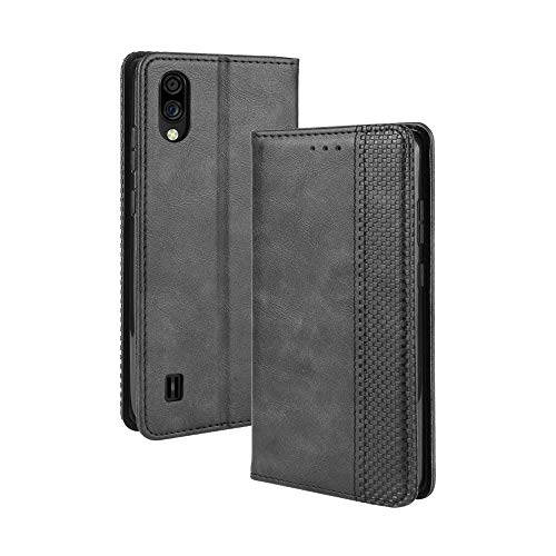 LAGUI Kompatible für ZTE Blade A5 2020 Hülle, Leder Flip Case Schutzhülle für Handy mit Kartenfach Stand und Magnet Funktion als Brieftasche, schwarz von LAGUI