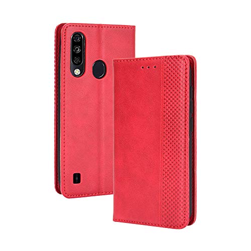 LAGUI Kompatible für ZTE Blade A7 2020 Hülle, Leder Flip Case Schutzhülle für Handy mit Kartenfach Stand und Magnet Funktion als Brieftasche, rot LAGUI Kompatible für ZTE Blade A7 2020 Hülle, Leder Flip Case Schutzhülle für Handy mit Kartenfach Stand und Magnet Funktion als Brieftasche, rot von LAGUI