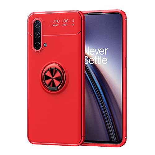 LAGUI Passend für 1+ Nord CE 5G Hülle, Ultradünne Weiche Silikon Magnetischen Autohalterungen Spezielle Handyhülle Mit 360 ° Verdrehbare Ring. rot+rot LAGUI Passend für 1+ Nord CE 5G Hülle, Ultradünne Weiche Silikon Magnetischen Autohalterungen Spezielle Handyhülle Mit 360 ° Verdrehbare Ring. rot+rot von LAGUI