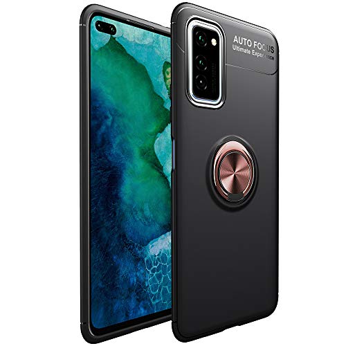 LAGUI Passend für Samsung Galaxy A51 Hülle, Ultradünne Weiche Silikon Magnetischen Autohalterungen Spezielle Handyhülle Mit 360 ° Verdrehbare Ring. Roségold + Schwarz LAGUI Passend für Samsung Galaxy A51 Hülle, Ultradünne Weiche Silikon Magnetischen Autohalterungen Spezielle Handyhülle Mit 360 ° Verdrehbare Ring. Roségold + Schwarz von LAGUI
