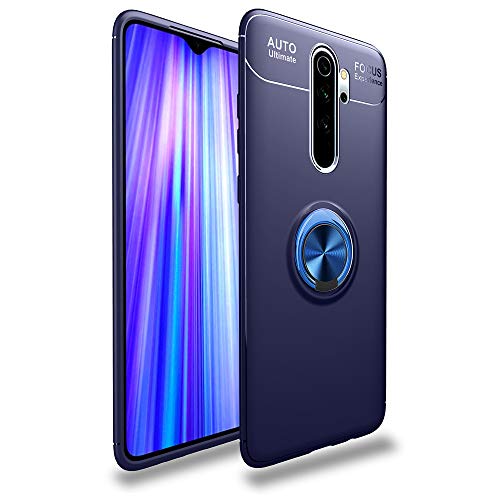 LAGUI Passend für Xiaomi Redmi Note 8 Pro Hülle, Ultradünne Weiche Silikon Magnetischen Autohalterungen Spezielle Handyhülle Mit 360 ° Verdrehbare Ring. blau+blau LAGUI Passend für Xiaomi Redmi Note 8 Pro Hülle, Ultradünne Weiche Silikon Magnetischen Autohalterungen Spezielle Handyhülle Mit 360 ° Verdrehbare Ring. blau+blau von LAGUI