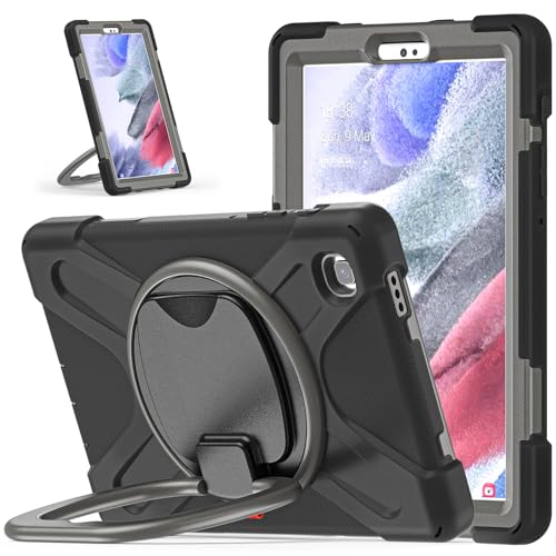 Tablet-Hüllen Hülle kompatibel mit Samsung Galaxy Tab A7 Lite 8,7 Zoll 2021 T220/T225N/T225C/T227U, stoßfeste, robuste Abdeckung mit 360°-Drehständer, robuste Tablet-Hülle mit Hand-/Schultergurt Table von LAHDFKAJ