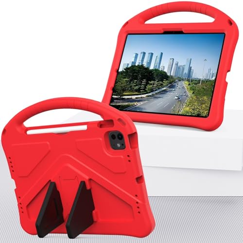 Tablet-Hüllen Hülle kompatibel mit iPad Air 11 Zoll M3 (2025) und Air 11 Zoll M2 (2024). Stoßfeste Tablet-Hülle. Leichte EVA-Tablet-Hülle mit verstellbarem Riemen. Schutzhülle for Kinder. Tablet-PC-Hü von LAHDFKAJ