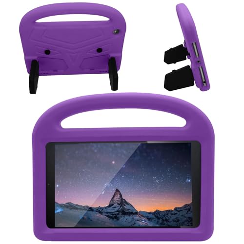Tablet-Hüllen Tablet-Hülle Compatible with Kinder, kompatibel mit Kindle Fire HD 8 Tablet 2018/2017/2016, 8./7./6. Hülle – robuste, leichte, stoßfeste EVA-Schutzhülle mit Griff und Ständer Tablet-PC-H von LAHDFKAJ