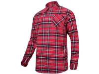 Lahti Pro Baumwollflanellhemd rot und marineblau kariert, Größe XXXL (L4180306) von LAHTIPRO