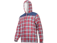 Lahti Pro isoliertes Flanellhemd rot und navy blau L (L4180703) von LAHTIPRO