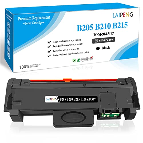 LAIPENG Kompatibler B205 B210 B215 Tonerkartusche 106R04346 106R04347 Toner 3000 Seiten für Xerox B210DNI B205DNI B205MFP B215DNI B215MFP Drucker (Schwarz) von LAIPENG