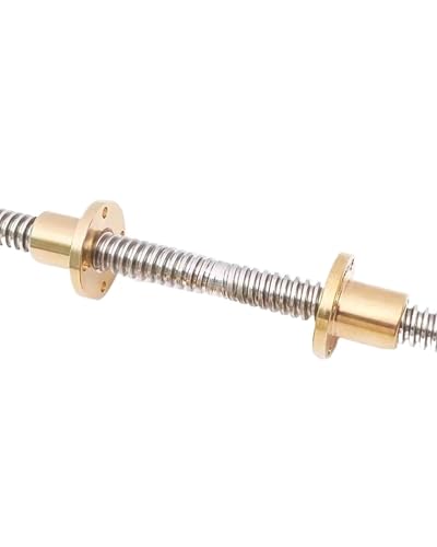 Kugelumlaufspindel for CNC-Werkzeugmaschinen, 3D-Drucker, T8/T10/T12, Leitspindel, Rechts-Links-Länge 200–500mm, Steigung 2mm, Steigung 2mm, for Linearführungen, Motorschrauben(T12*2 * 500mm) von LAITEGOG