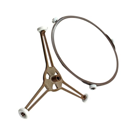 LALADEFIEE 2st Mikrowellenzubehör Plattenrollenhalter Für Mikrowellen-glasdrehteller Küchenhelfer Mikrowellenversorgung Ofenringwalze Mikrowelle Zubehör Mikrowellen-stützrollenring Plastik von LALADEFIEE
